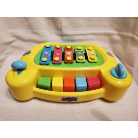   Peppa malac színes xilofon–zongora játék, 24 cm – használt, hiányos állapotban (ütő nélkül) (c3)