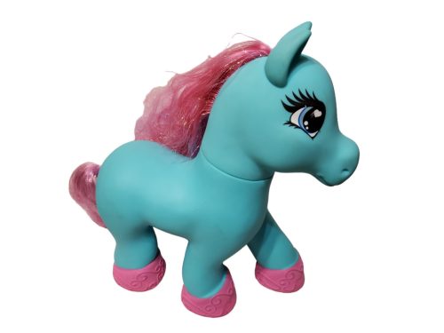 Fésülhető póni játékfigura – kétfunkciós, nagy méretű, használt, jó állapotban (30 cm) (C2)