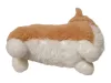 Corgi kutya plüssfigura brit zászlós kendővel 25 cm – használt, újszerű állapotú (E5)