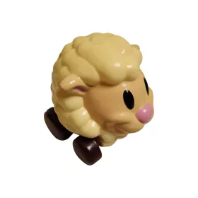 Gurulós kisbárány, 9 cm - jó állapotú (H6)