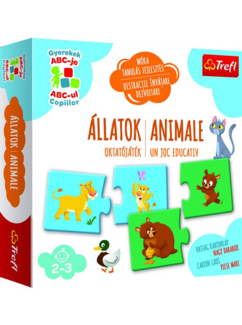 ÚJ Móka tanulás és fejlesztés sorozat - Állatok oktató játék - Trefl