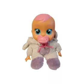   Cry Babies interaktív világító baba nyuszis ruhában, cumival, 32 cm – jó állapotú (C2)