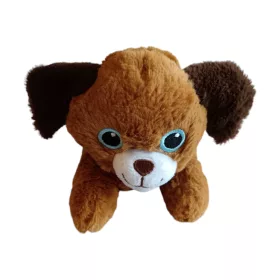 Kék szemű kutya plüssfigura 24 cm - jó állapotú (C1)