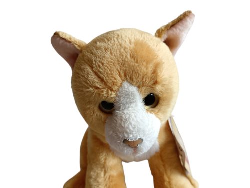 Cica nyávogó plüssfigura – 14 cm, újszerű (D1)