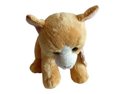 Cica nyávogó plüssfigura – 14 cm, újszerű (D1)