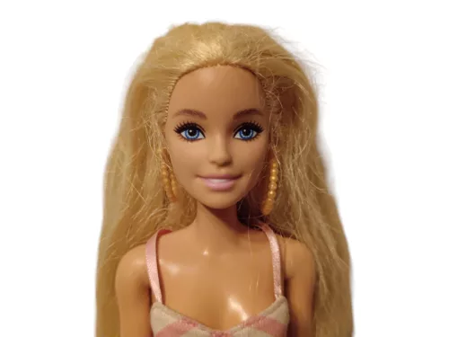 Fürdőruhás Barbie baba, 30 cm – jó állapotú (D2)