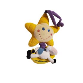   Használt jó állapotú kiságyra akasztható plüss zenélő csillag (C4)