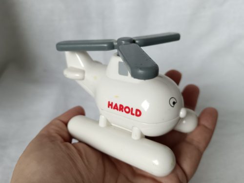 Thomas és barátai: Harold helikopter – használt jó állapotban, 9 cm (G1) 