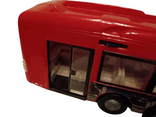 Városi csuklós játékbusz, 45 cm – jó állapotú, hiányos (B5)