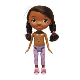   Doc McStuffins (Dr. Plüssi) játékbaba – újszerű, nem működő elemes funkcióval (28 cm) (A3)