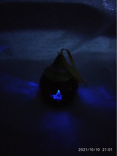 Halloween világító kerámia tök – használt, újszerű állapotban (A2)