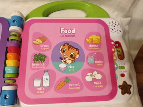 LeapFrog 100 Words Book interaktív tanulókönyv – 23×23 cm – használt, jó állapotban (C6)