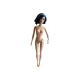 Modern Barbie baba kék sávos bubifrizurával ruha nélkül 29 cm - újszerű (E2) 
