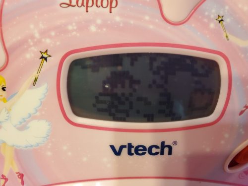 VTech Dancing Fairies Laptop – angol nyelvű, oktató játék laptop, használt, karcos, működő (25 cm) (D3)
