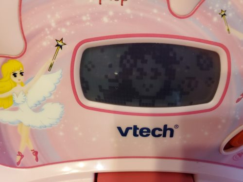VTech Dancing Fairies Laptop – angol nyelvű, oktató játék laptop, használt, karcos, működő (25 cm) (D3)