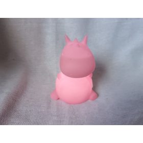   Világító műanyag sárkány éjszakai fény lila fénnyel, használt, újszerű állapotban, 12 cm (G1) 