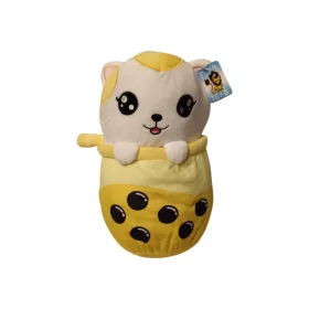   Flo's Toys cica bögrében plüssfigura, 28 cm – új állapotban (B2)