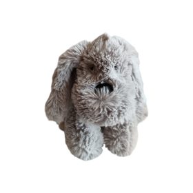 Szürke kutya plüssfigura – 20 cm, újszerű (D1)