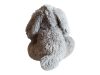 Szürke kutya plüssfigura – 20 cm, újszerű (D1)