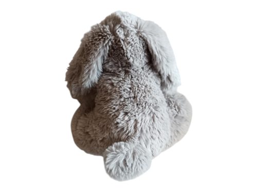 Szürke kutya plüssfigura – 20 cm, újszerű (D1)