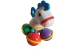 Huanger színes zebra csörgő, 13 cm – újszerű  (D3)