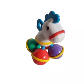 Huanger színes zebra csörgő, 13 cm – újszerű  (D3)