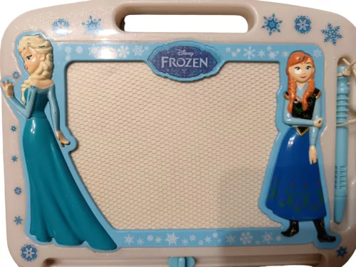 Disney Frozen készségfejlesztő mágnestáblás könyv – jó állapotú (A1)