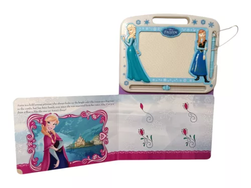 Disney Frozen készségfejlesztő mágnestáblás könyv – jó állapotú (A1)