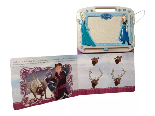 Disney Frozen készségfejlesztő mágnestáblás könyv – jó állapotú (A1)