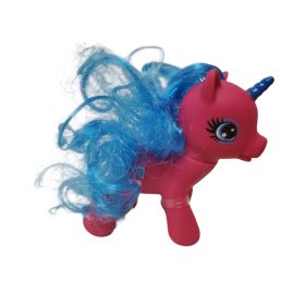   Használt újszerű állapotú piros póni kék sörénnyel (a6)