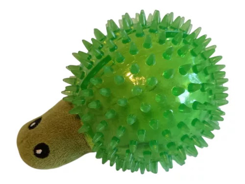 Teknős formájú tüskés labda kutyajáték, 13 cm – használt, újszerű állapotban (C4)