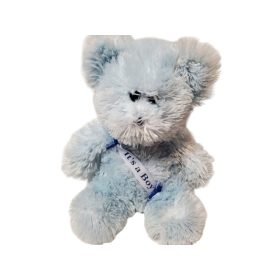   Kék plüss maci használt, újszerű állapotú - 30 cm (E3)