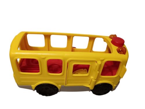 Fisher-Price zenélő kisbusz figura nélkül– 27 cm – jó állapotban (G3)