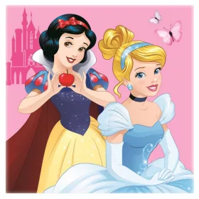   Disney Hercegnős arctörlő, kéztörlő 30x30 cm - rózsaszín - új (H1)