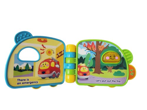 VTech zenélő könyv – angol nyelvű, használt, újszerű állapotban (19 cm) (A3)