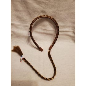 Használt Hajpánt barna hajtinccsel (E3)