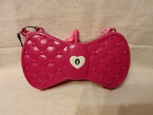 Barbie világító táska – használt, jó állapotban, 20 cm (G3)