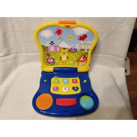   Angol nyelvű zenélő tanulólaptop gyerekeknek – 22×19 cm – használt állapot (G3)