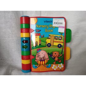   VTech zenélő tanuló könyv – angol nyelvű, firkált, használt állapotú, 17 cm (G1) 