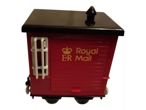 Postás Pat (Postman Pat) Royal Mail postakocsi nyitható oldalfallal – 14 cm – használt, jó állapotú (H6)