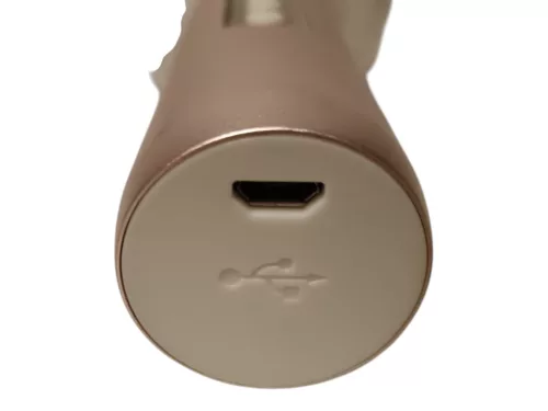 SD-08 vezeték nélküli Bluetooth karaoke mikrofon és hordozható hangszóró, 26 cm - újszerű (D5)