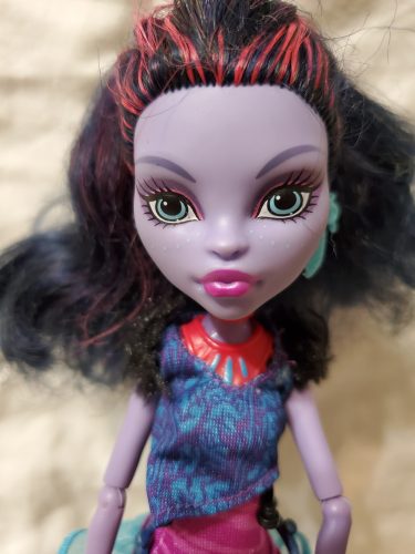 Monster High Jane Boolittle baba – használt, újszerű állapotú (30 cm) (b5)