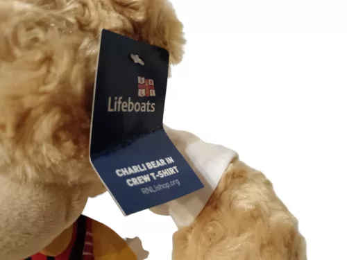 RNLI (Royal National Lifeboat Institution) Királyi Nemzeti Életmentő Intézet hivatalos jótékonysági mentőmellényes kabalamaci 23 cm – újj (B1) 