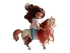 DreamWorks Spirit Boomerang ló (20 cm) és Pru baba (19 cm) játékszett – használt, jó állapotú (D6)