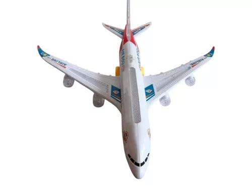 Airbus A380 zenélő, világító, önjáró játékrepülőgép 45×45 cm – használt, jó állapotban