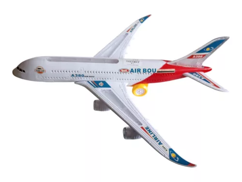 Airbus A380 zenélő, világító, önjáró játékrepülőgép 45×45 cm – használt, jó állapotban