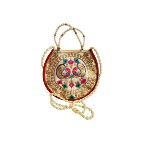 Használt Hímzett indiai kistáska (C4)