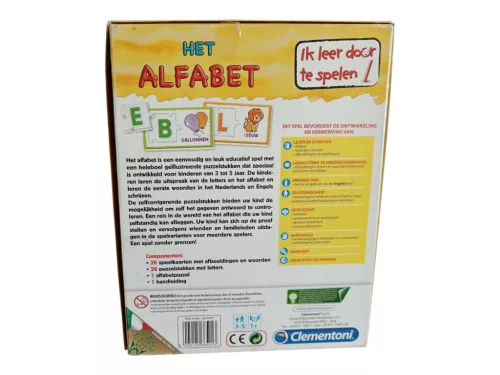 Clementoni „Het Alfabet” angol-holland nyelvű fejlesztőjáték - dobozsérült újszerű (J2)