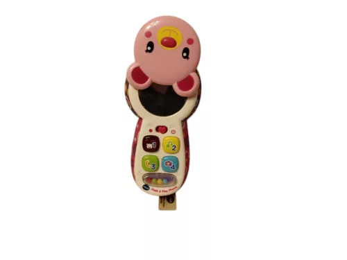 VTech Peek & Play babatelefon, 16 cm – jó állapotban (C3)
