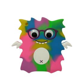   Színes szörnyecske tablet tok – használt, újszerű állapotban (belső méret: 20 × 15,5 cm) (a2)